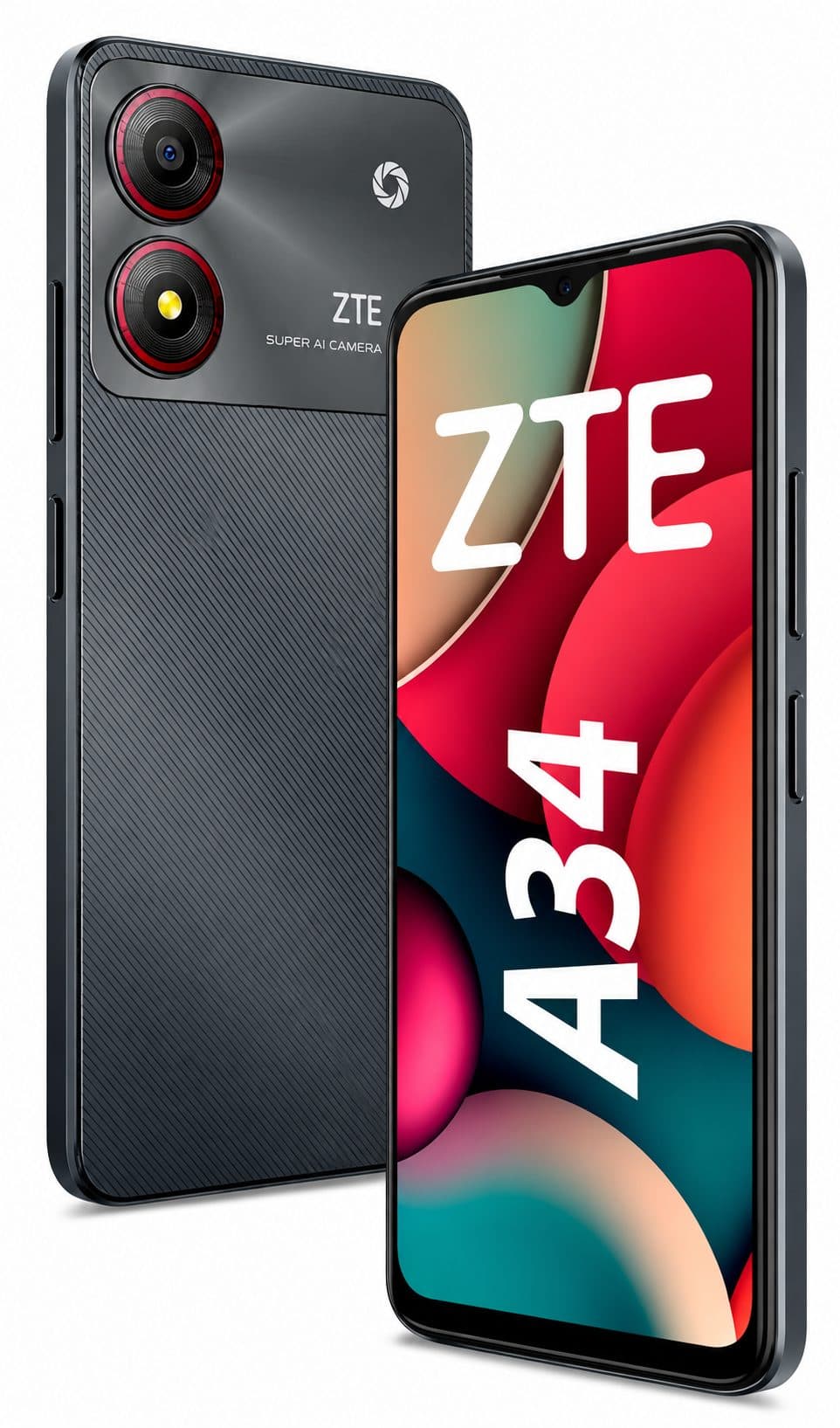 ZTE Blade A34 Unisim Liberado, color Gris