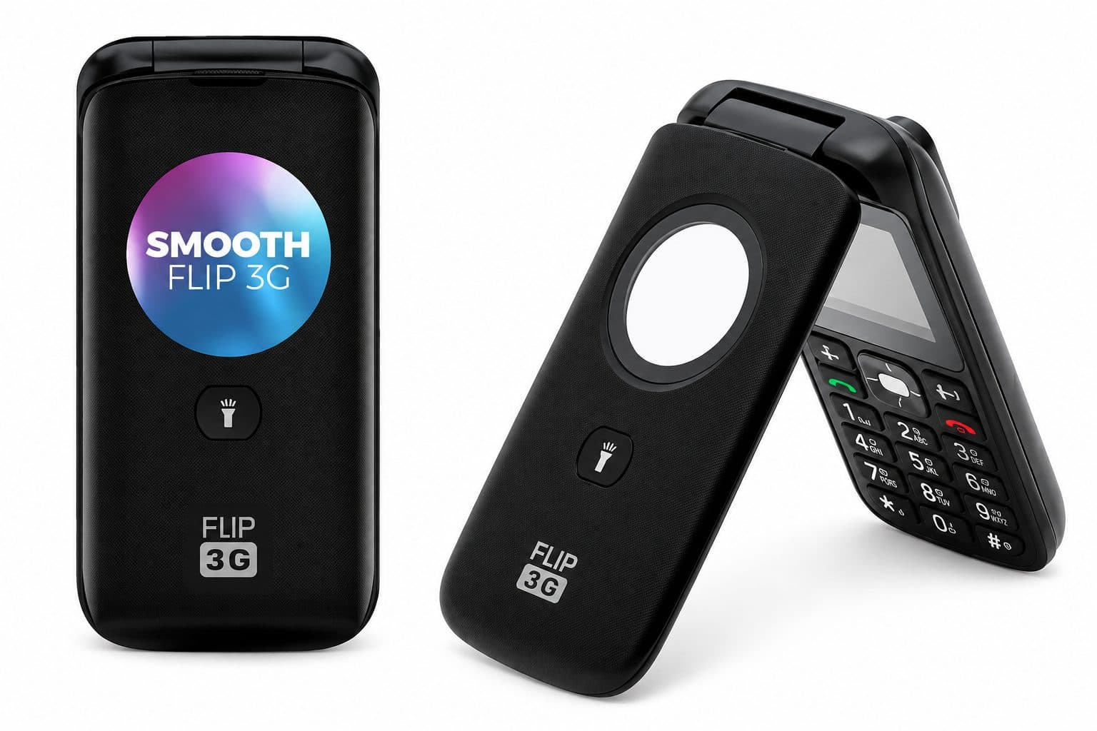 Smooth Flip 3G, color Negro