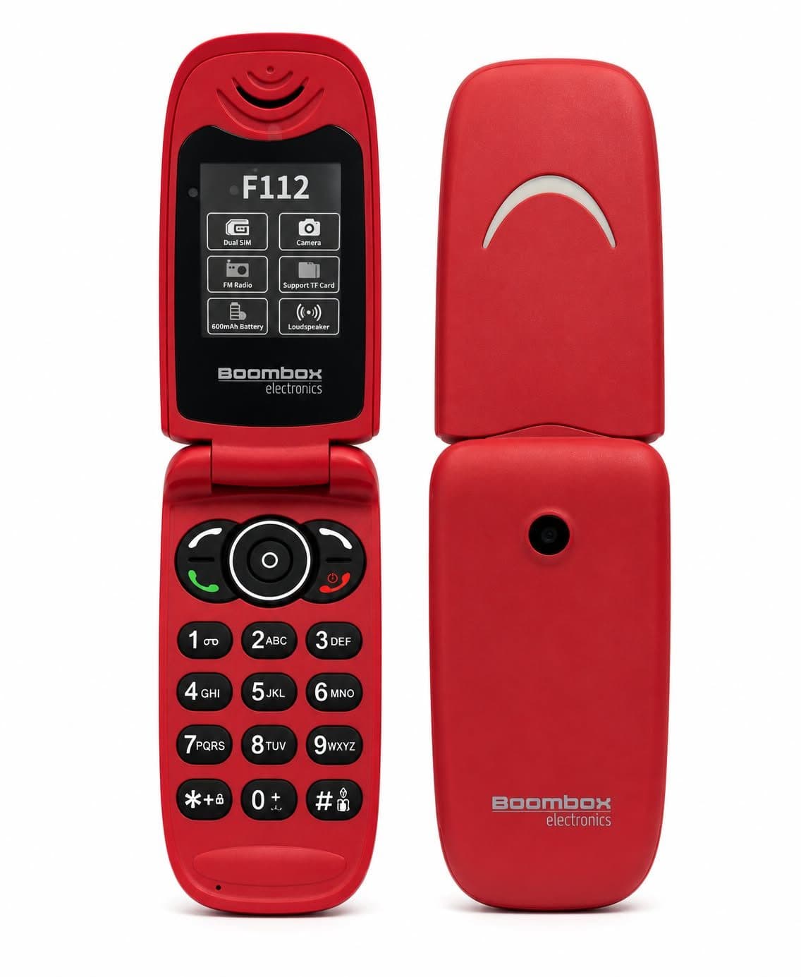 Boombox F112, color Rojo